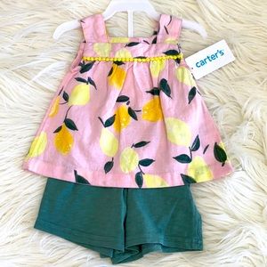 Carters baby girl 2 piece set